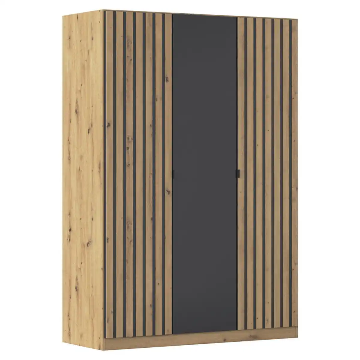Bild 1 von Rauch Möbel Drehtürenschrank, Grau, Eiche Artisan, Holzwerkstoff, 2 Fächer, 136x197x54 cm, in verschiedenen Größen erhältlich, Schlafzimmer, Kleiderschränke, Drehtürenschränke
