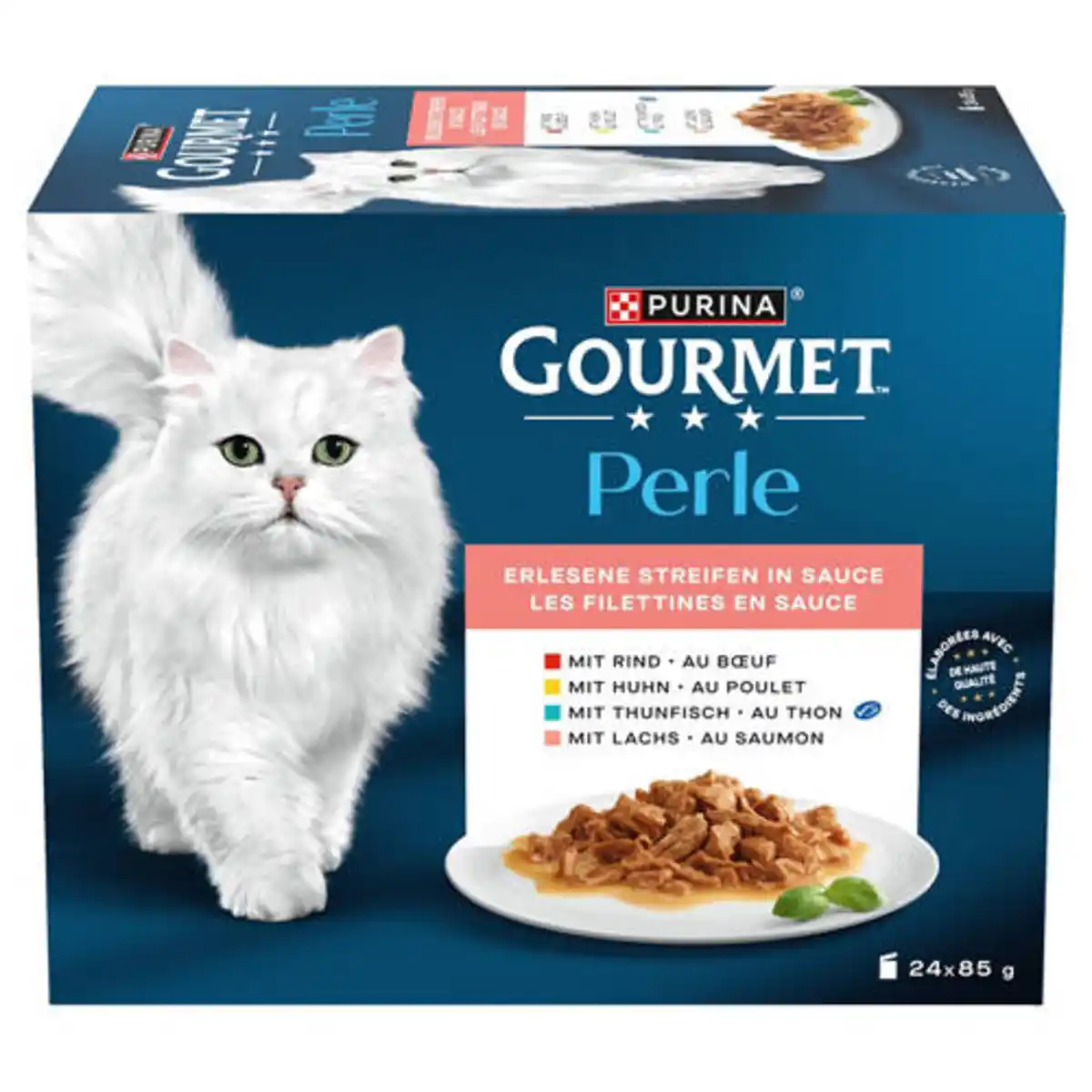 Bild 1 von GOURMET PERLE Erlesene Streifen 24 x 85 g