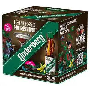 Underberg Espresso Herbtini 27 % vol. 12 x 20 ml