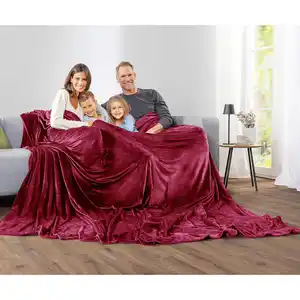 Bella Casa XXXL-Flanell-Kuschel-/ Tagesdecke "Family"