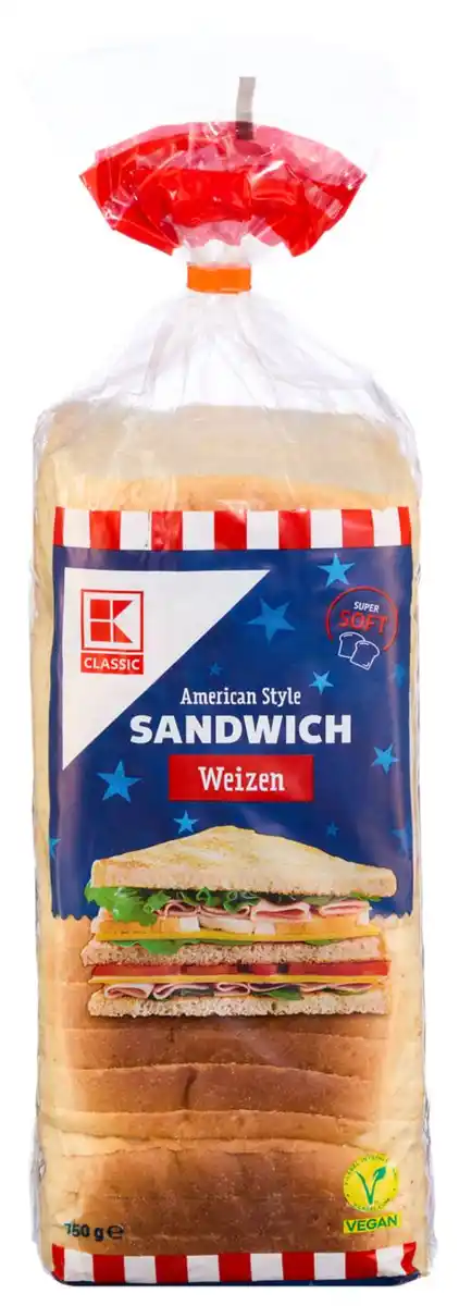Bild 1 von K-CLASSIC Sandwichtoast, 750-g-Packg.