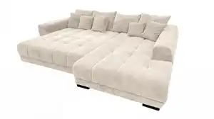Ecksofa Cord beige elektrisch ausfahrbar 300 cm - OT rechts - ARTEMIS