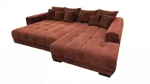 Ecksofa Cord rost elektrisch ausfahrbar 300 cm - OT rechts - ARTEMIS
