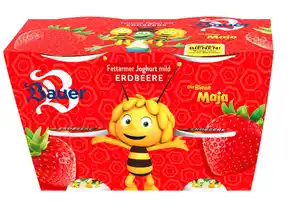 BAUER Fruchtjoghurt »Biene Maja«, 4 St. = 400-g-Packg.