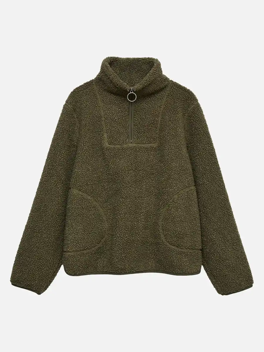 Bild 2 von Vero Moda VMFLASH TEDDY ANORAK Teddyjacke Grün