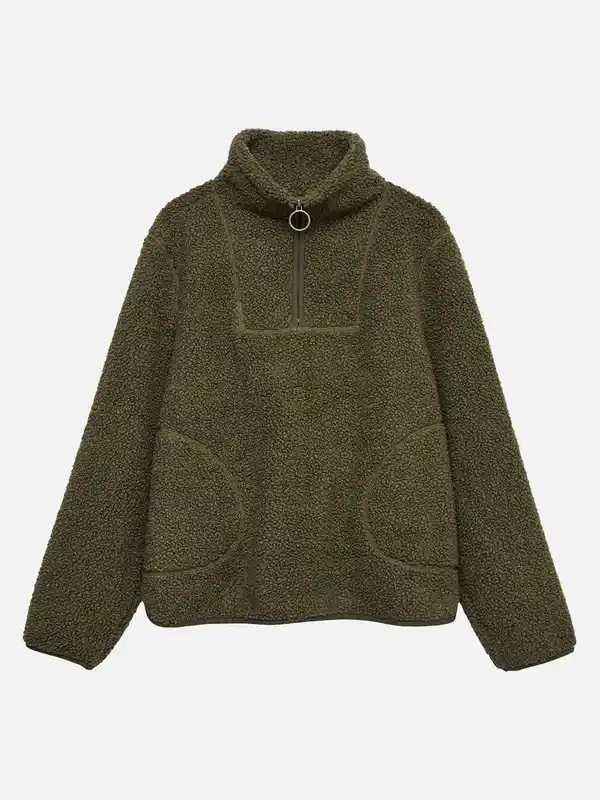 Bild 2 von Vero Moda VMFLASH TEDDY ANORAK Teddyjacke Grün