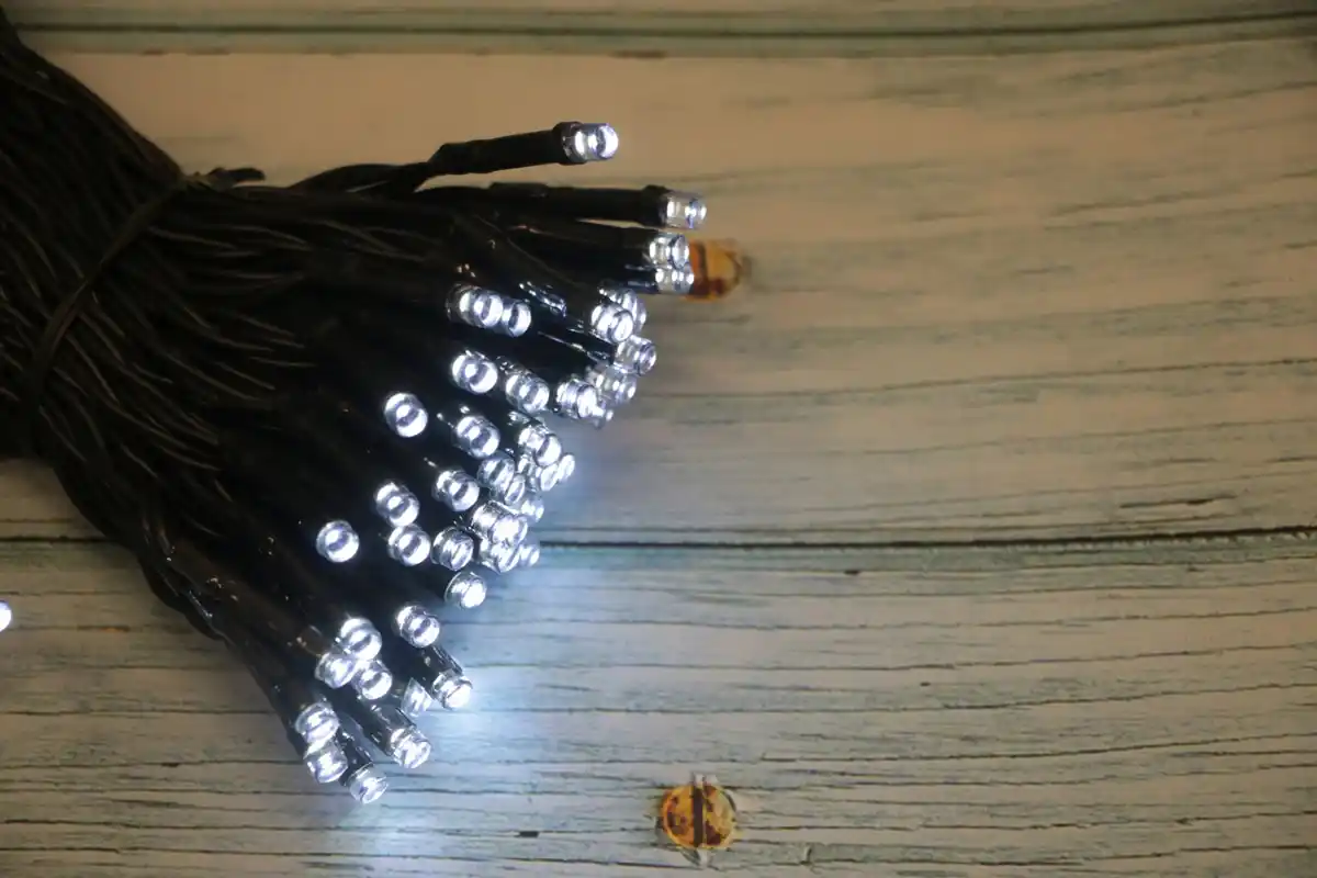 Bild 1 von LED-Lichterkette mit 50 kaltweißen LEDs