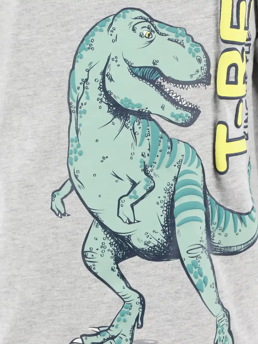 Bild 3 von Jungen Langarmshirt mit Dinoprint Grau