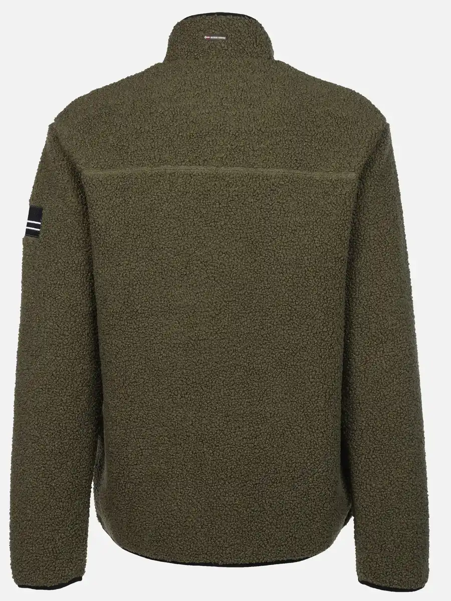 Bild 2 von Herren Teddy Jacke mit Brusttasche Oliv