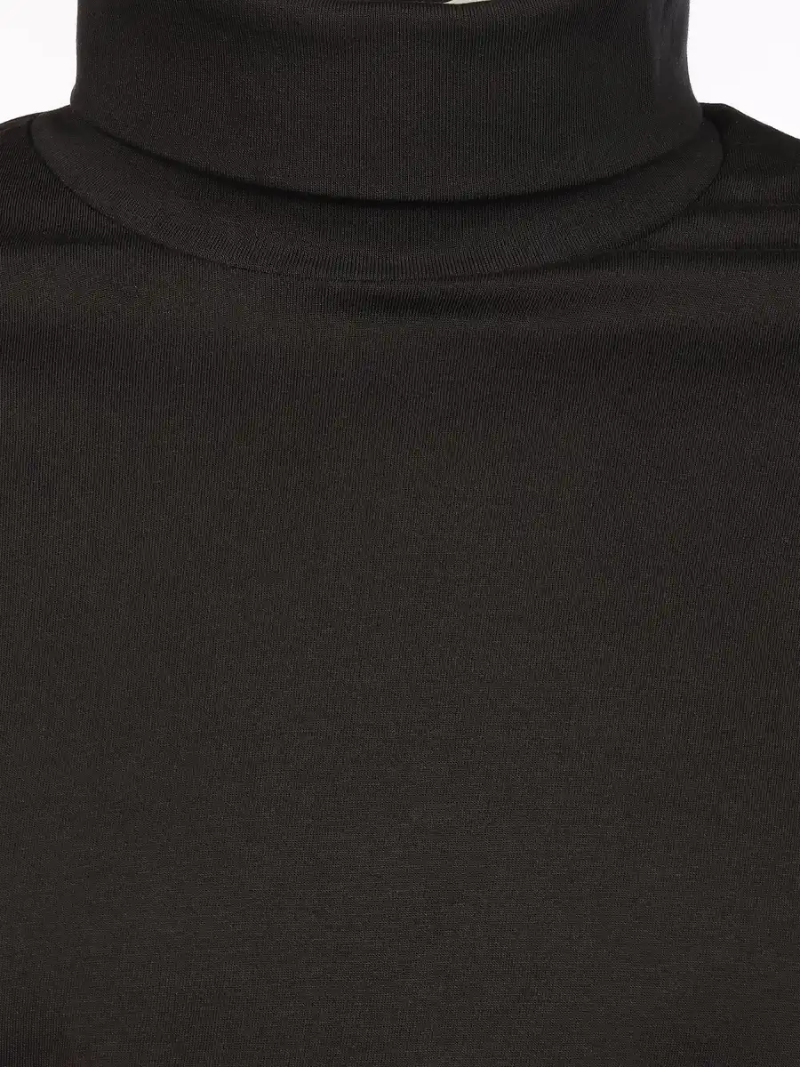 Bild 3 von Herren Jersey Rollkragenshirt Schwarz