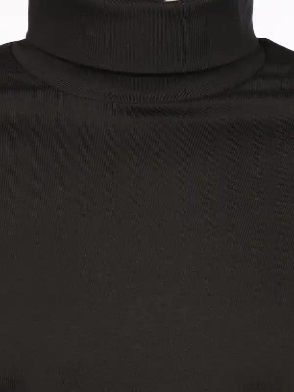 Bild 3 von Herren Jersey Rollkragenshirt Schwarz