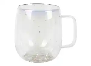 Glasbecher doppelwandig