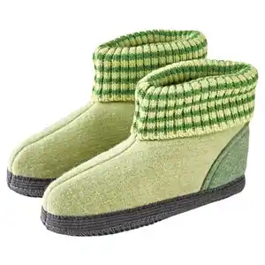 LILY & DAN Kinder Hüttenschuhe, Grün, 23