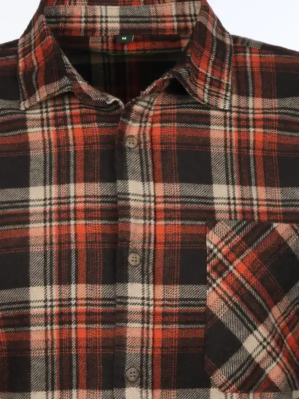 Bild 3 von Herren Arbeitshemd, Flanell Orange