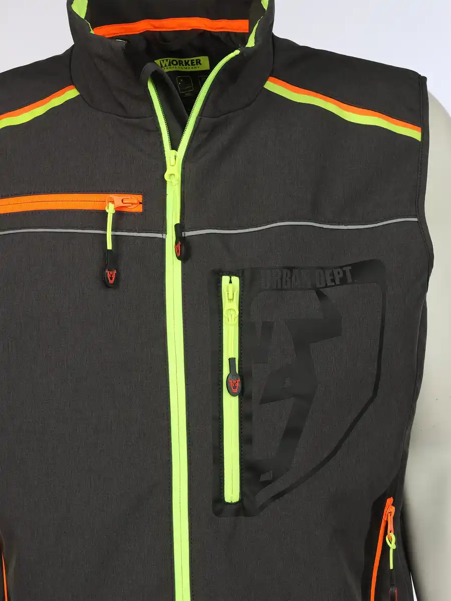 Bild 3 von Herren Softshell Weste Grau