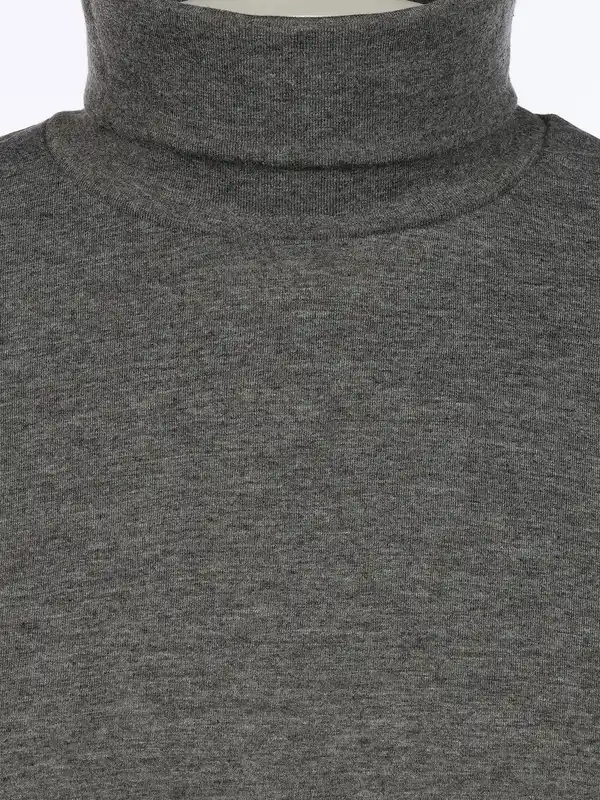 Bild 3 von Herren Jersey Rollkragenshirt Grau