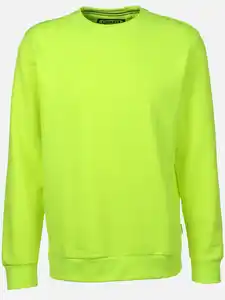 Herren Sweatshirt unifarben Gelb