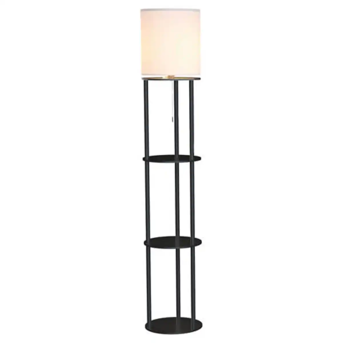 Bild 1 von CASALUX Stehleuchte mit Regal, Schwarz