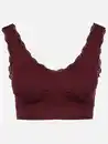 Bild 1 von Damen Bustier Seamless mit Spitze Rot