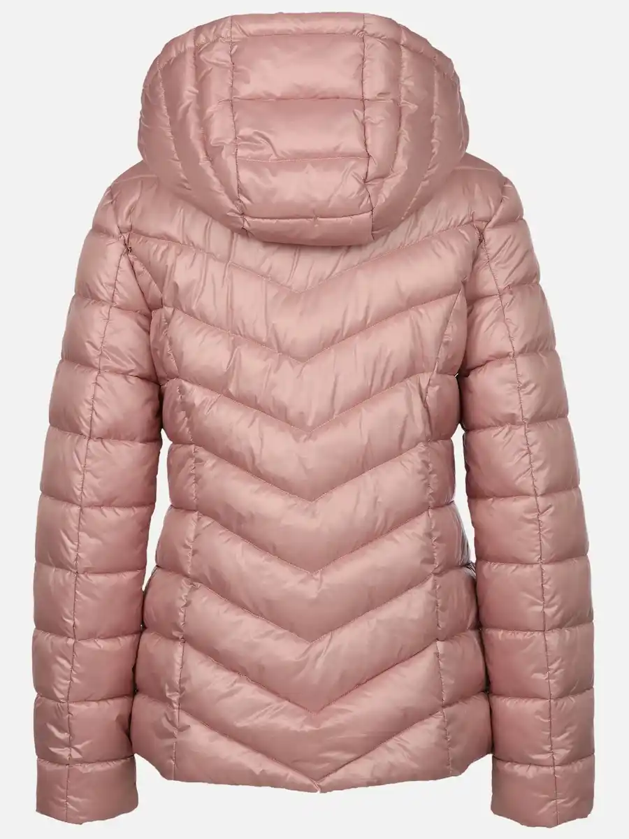 Bild 2 von Damen Steppjacke mit abnehmbarer Kapuze Rosa