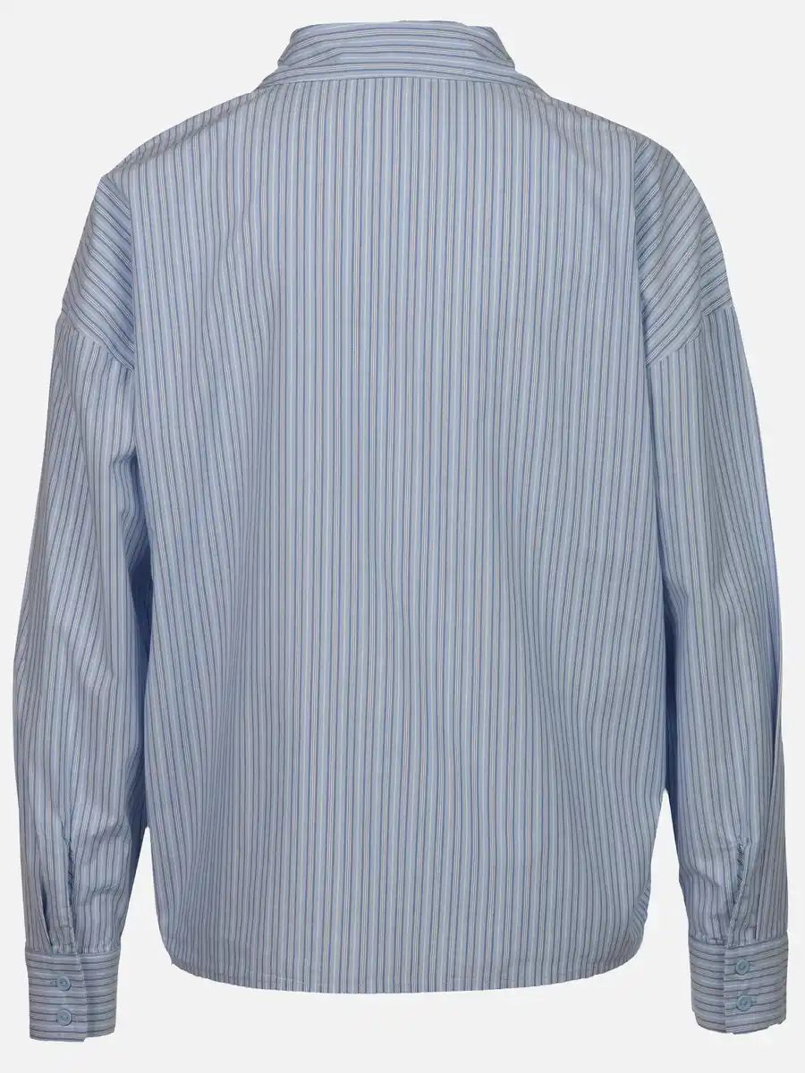 Bild 2 von Damen Freizeitbluse mit Rüschenbesatz Blau