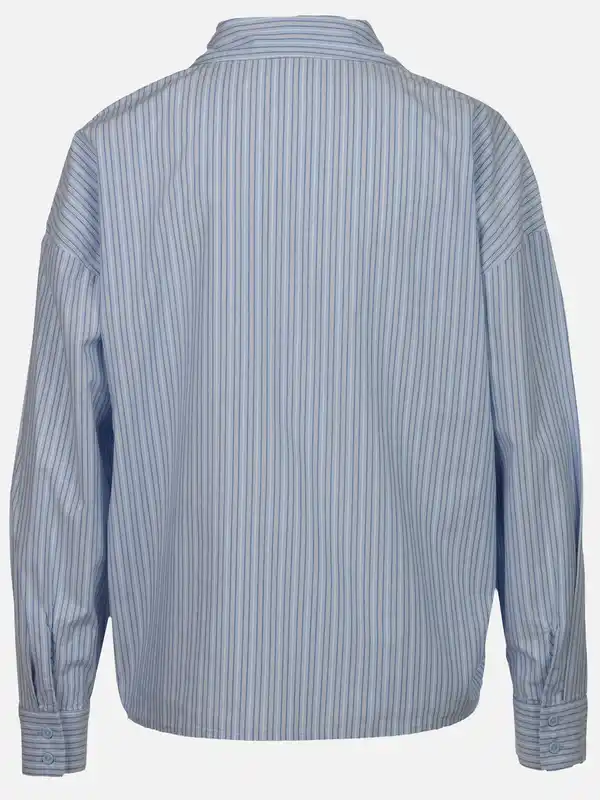 Bild 2 von Damen Freizeitbluse mit Rüschenbesatz Blau