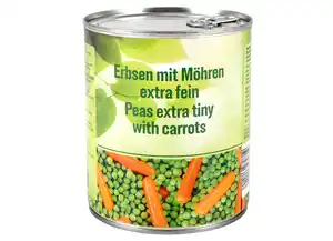 Erbsen mit Möhren