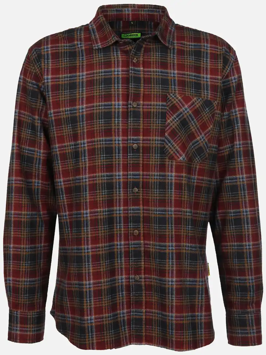 Bild 1 von Herren Arbeitshemd, Flanell Rot