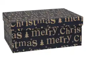 Dekobox „MerryXmas“ L ca. 27 cm
