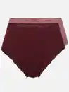 Bild 1 von Damen Taillenslip Seamless mit Spitze im 2er Pack Rot