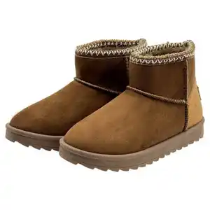 LILY & DAN Kinder Winterstiefel, Braun, 25