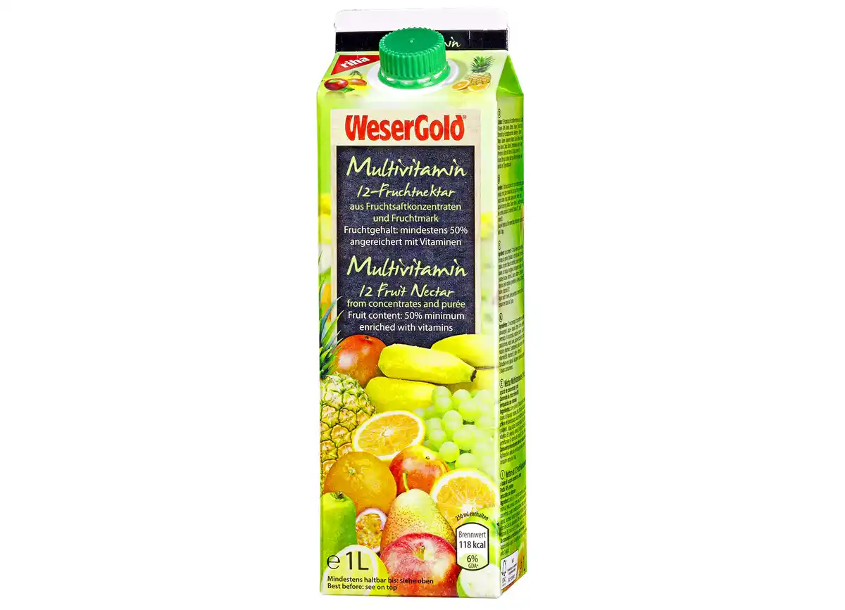 Bild 1 von Wesergold Multivitaminnektar 12 Fruchtnektar