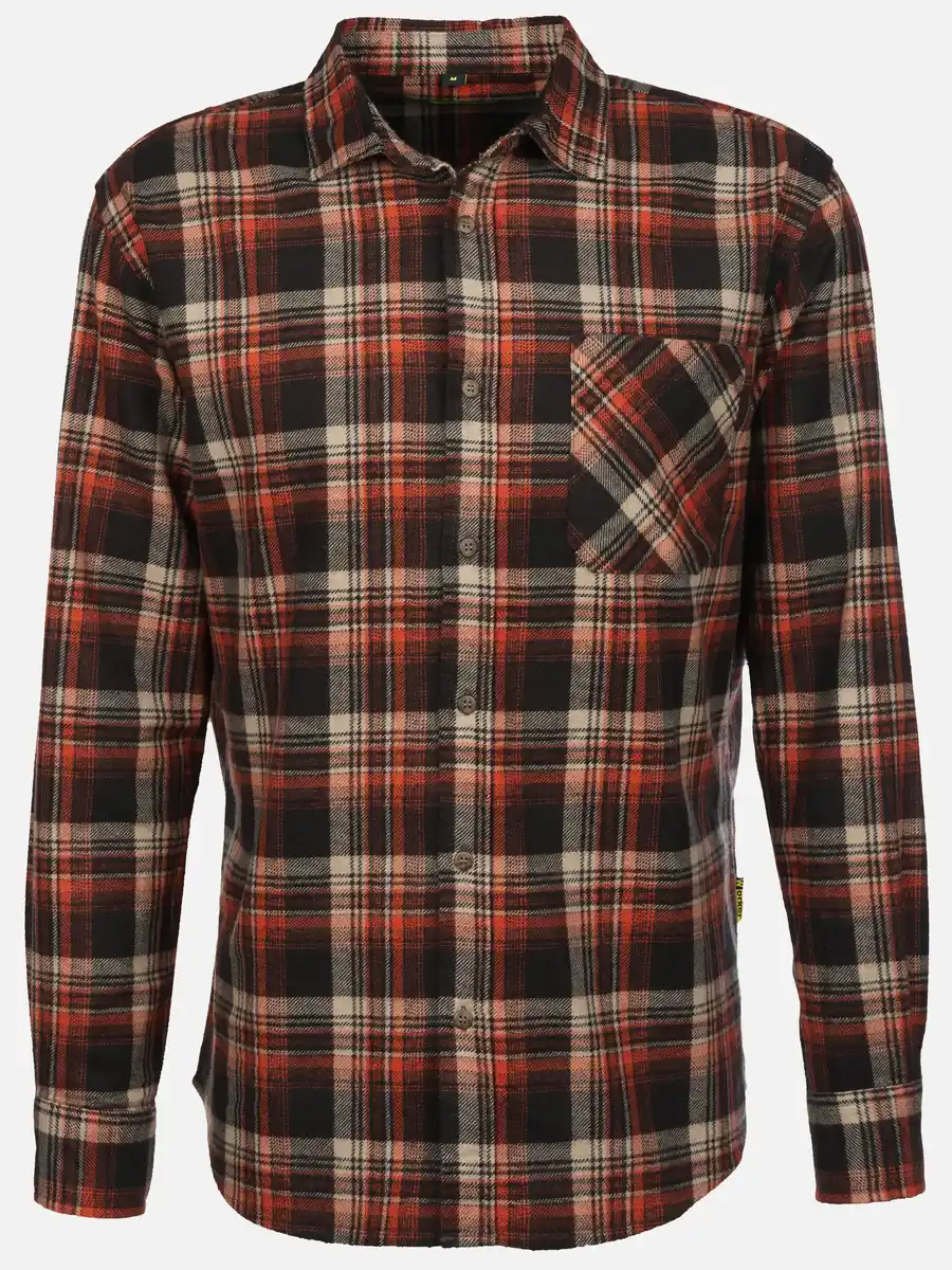 Bild 1 von Herren Arbeitshemd, Flanell Orange