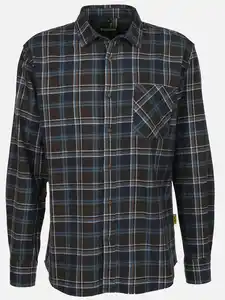 Herren Arbeitshemd, Flanell Blau