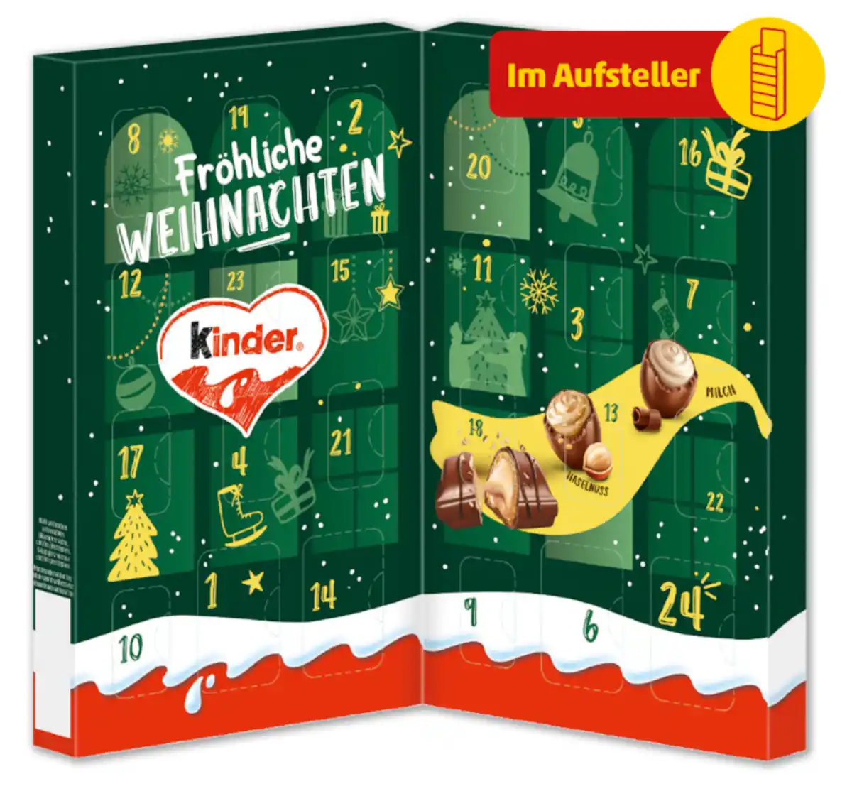 Bild 1 von FERRERO Kinder-Mix Tisch-Adventskalender*