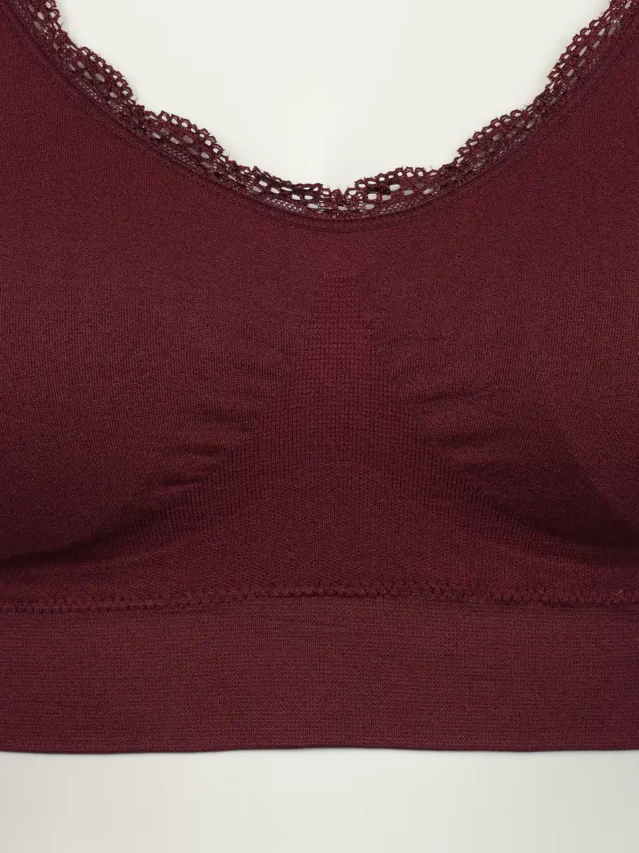Bild 3 von Damen Bustier Seamless mit Spitze Rot