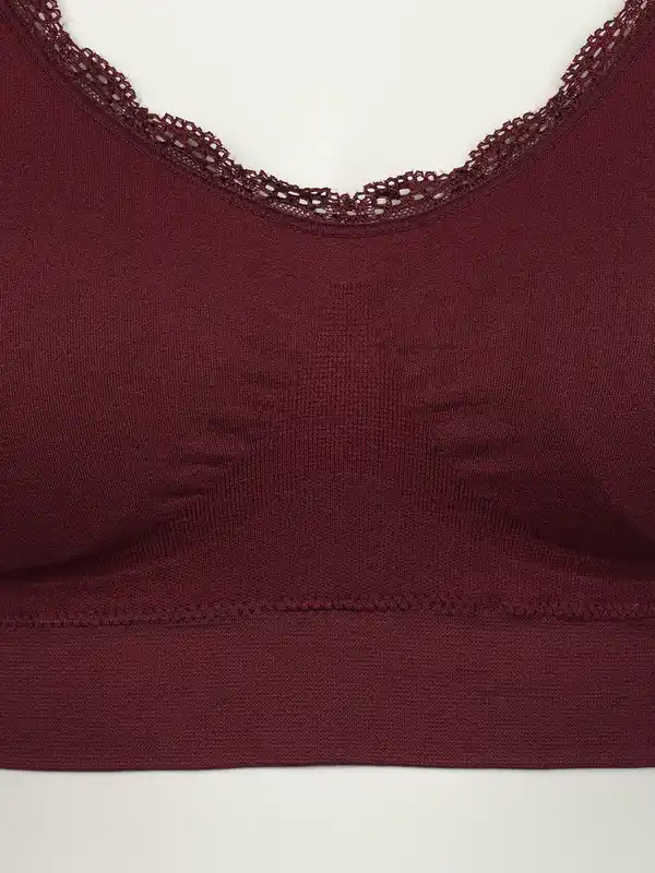 Bild 3 von Damen Bustier Seamless mit Spitze Rot
