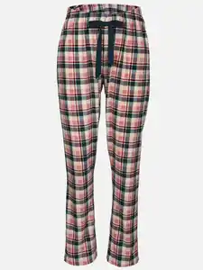 Damen Schlafhose im Karolook Lila