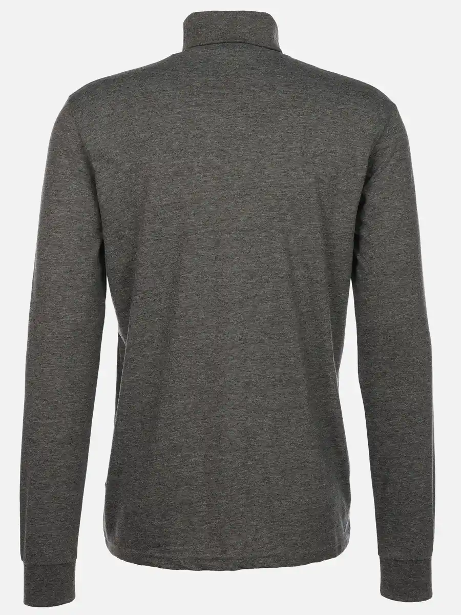 Bild 2 von Herren Jersey Rollkragenshirt Grau