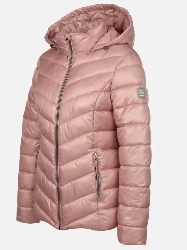 Bild 3 von Damen Steppjacke mit abnehmbarer Kapuze Rosa