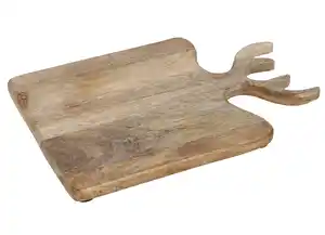 Servierbrett Geweihgriff