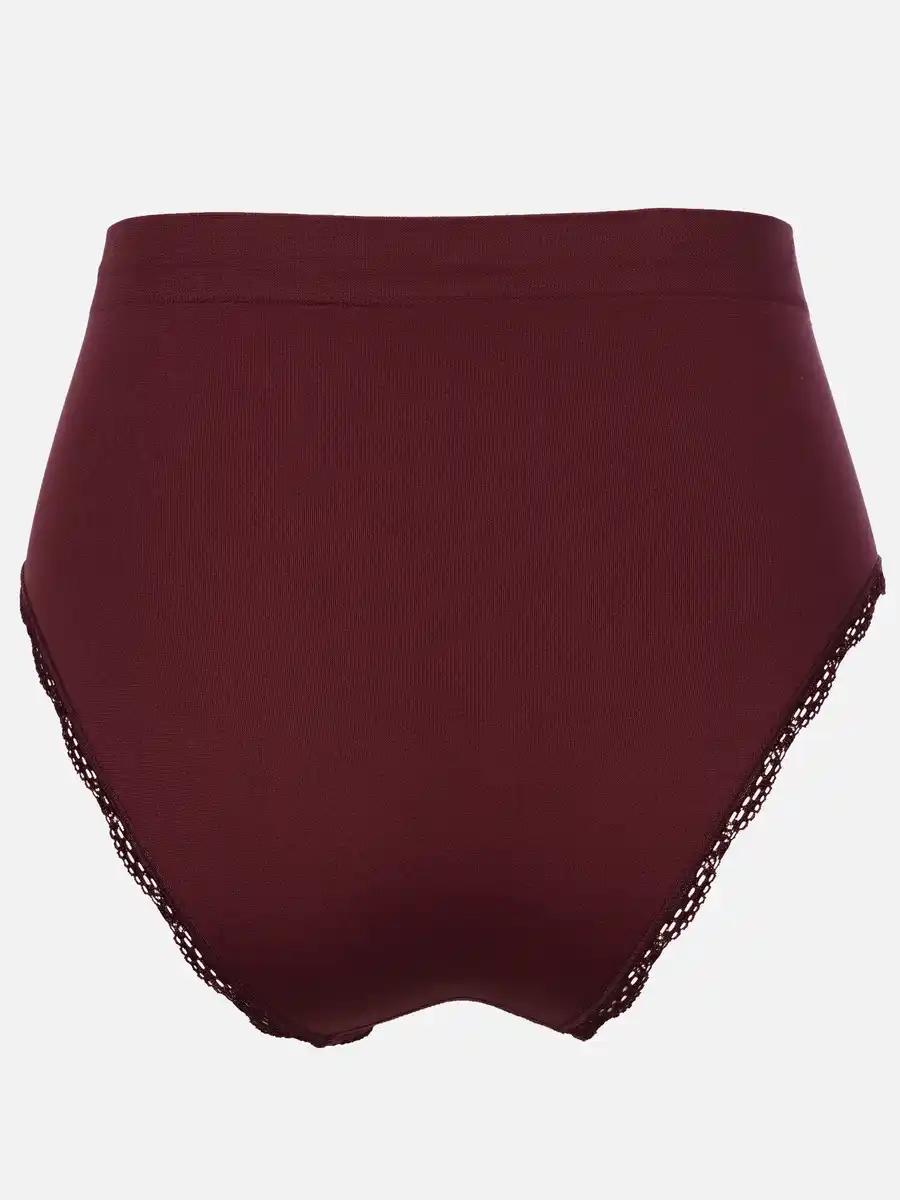 Bild 2 von Damen Taillenslip Seamless mit Spitze im 2er Pack Rot
