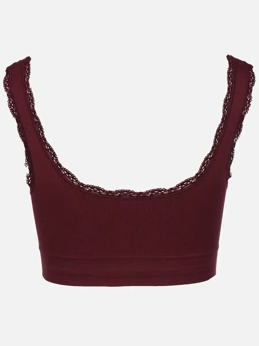 Bild 2 von Damen Bustier Seamless mit Spitze Rot
