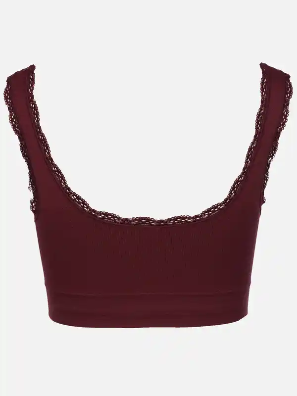 Bild 2 von Damen Bustier Seamless mit Spitze Rot