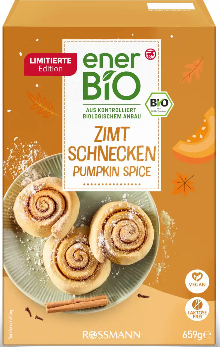 Bild 1 von enerBiO Backmischung Zimtschnecken Pumpkin Spice