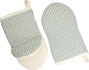 IDEENWELT Ofenhandschuhe 2er-Set Streifen-Design