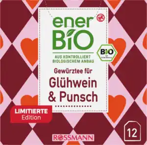 enerBiO Gewürztee für Glühwein und Punsch