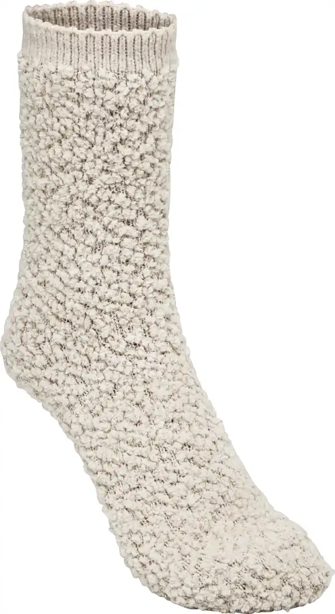 Bild 1 von IDEENWELT Bouclé-Kuschelsocken mit Glitzer beige 39/42