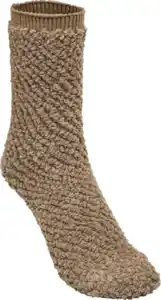 IDEENWELT Bouclé-Kuschelsocken mit Glitzer braun Gr. 39/42