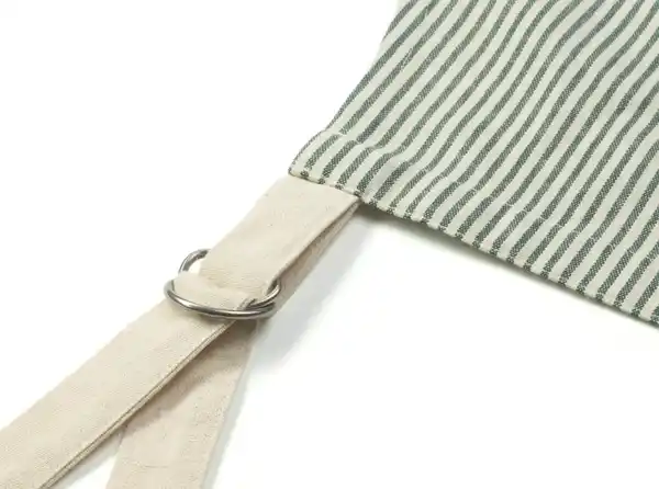 Bild 2 von IDEENWELT Küchenschürze Streifen-Design grün/beige